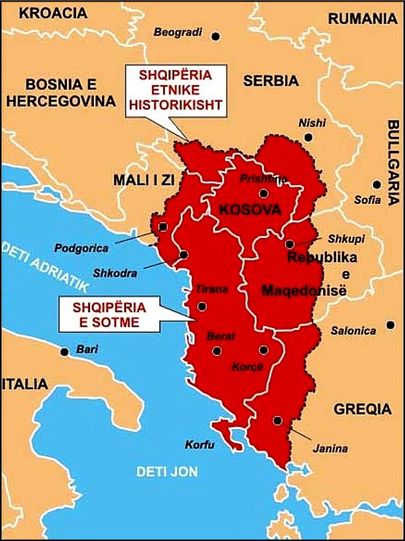 Albania - hartă