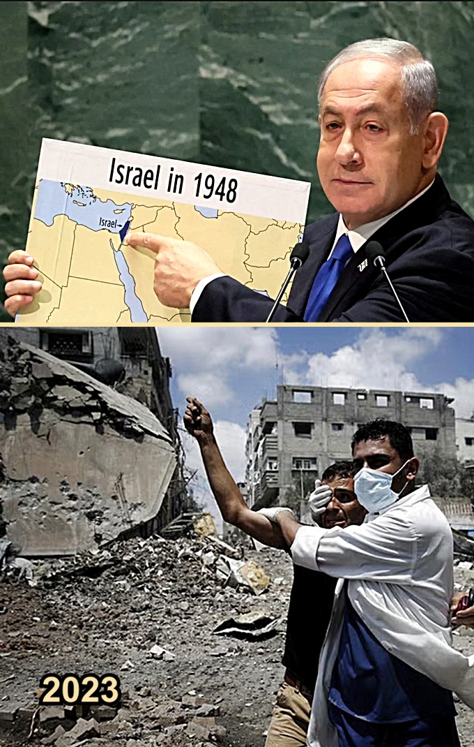 Israel 1948-Gaza-2023