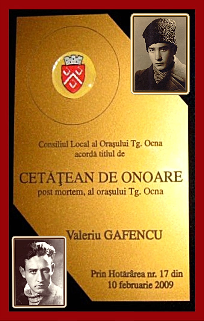 Cetatean de Onoare Valeriu Gafencu, art-emis