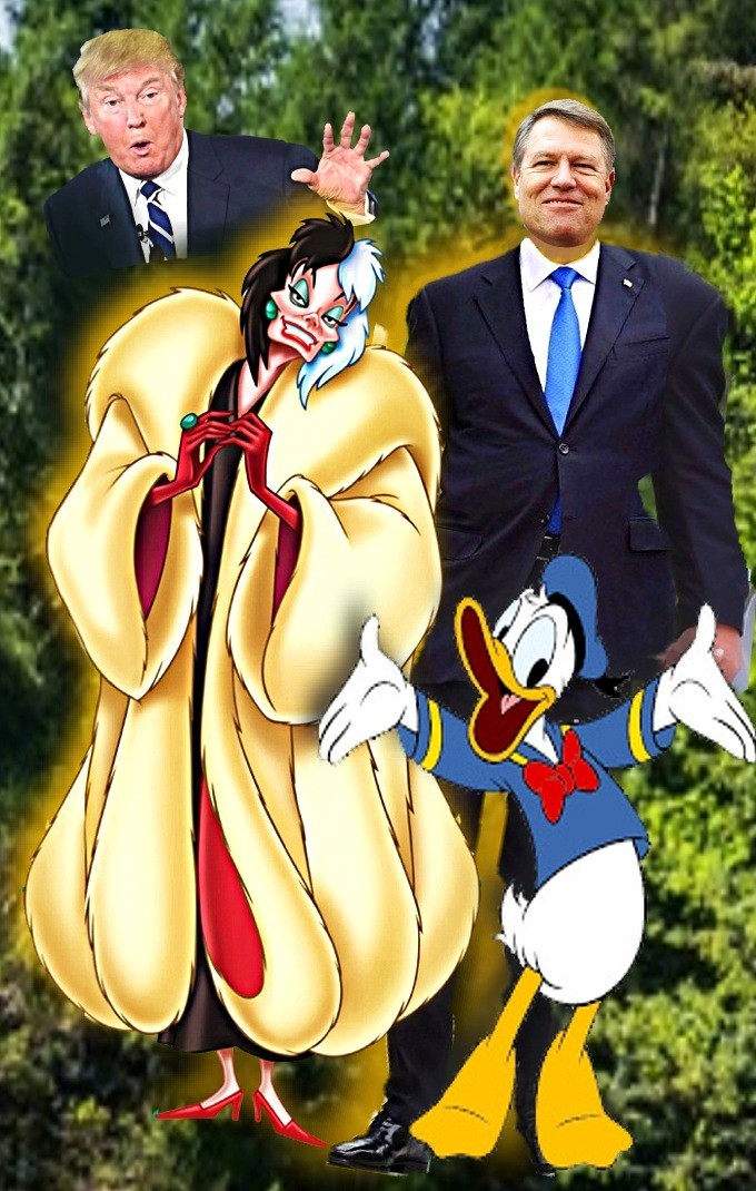 Donald Trump Cruella Klaus Donald Duck