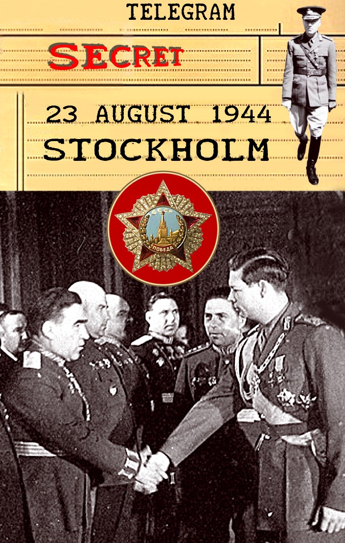 23 august 1944 Telegrama Stockholm