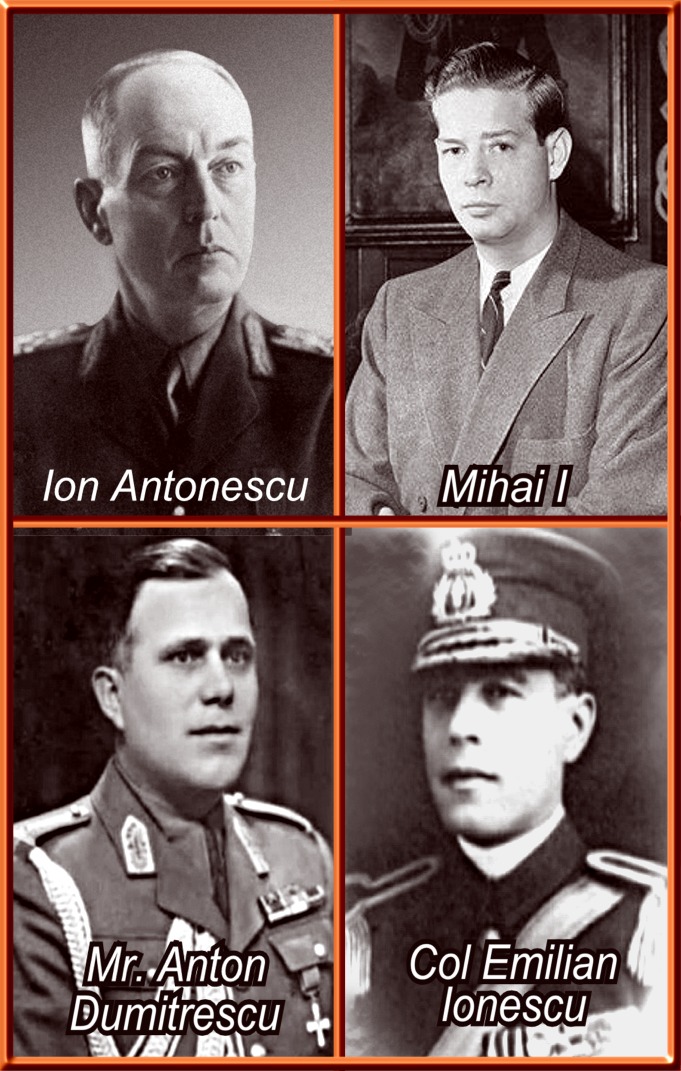 Ion Antonescu, Miha, A.Dumitrescu, E.Ionescu, art-emis