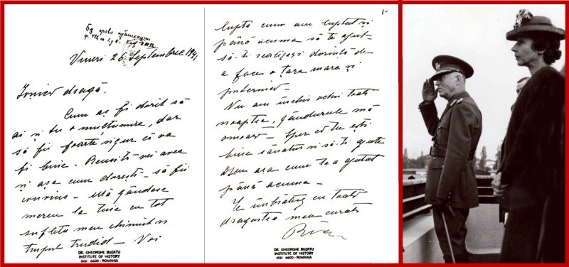 Maria Antonescu, scrisoare