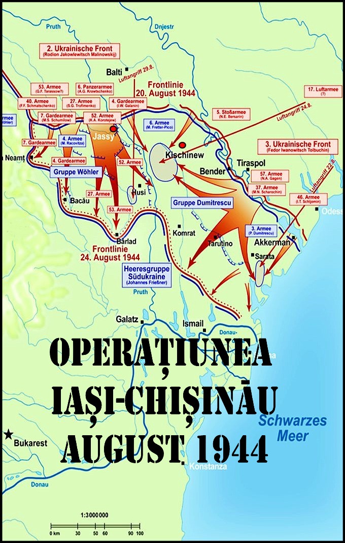 Operaţiunea Iaşi-Chişinău, hartă 
